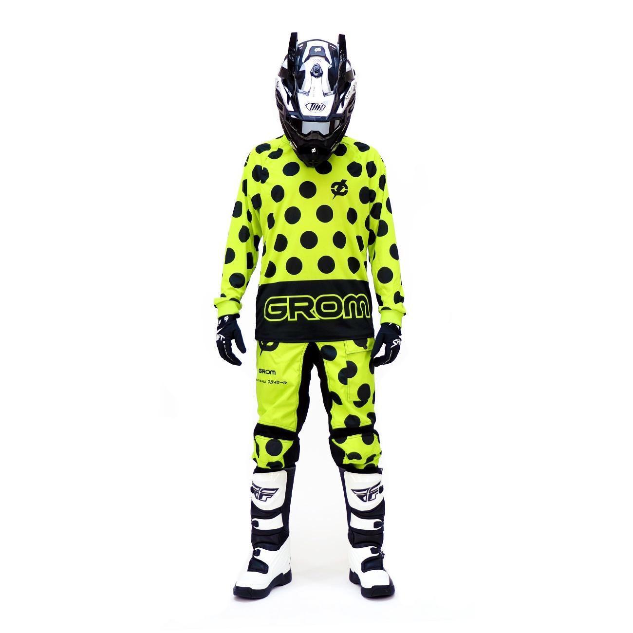 Джерси кросс GROM Точка салатовый