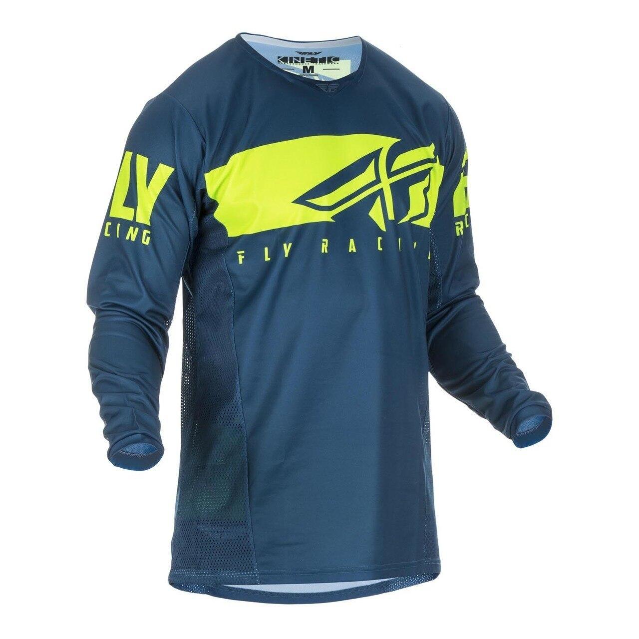 Джерси FLY RACING KINETIC SHIELD Blue/Hi-Vis Yellow
